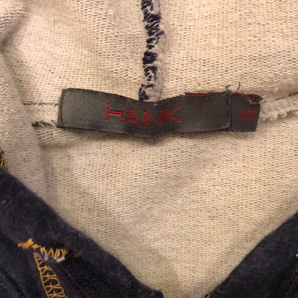 HANK Navy blue 3/4 sleeve crop length track jacket - Picture 7 of 7